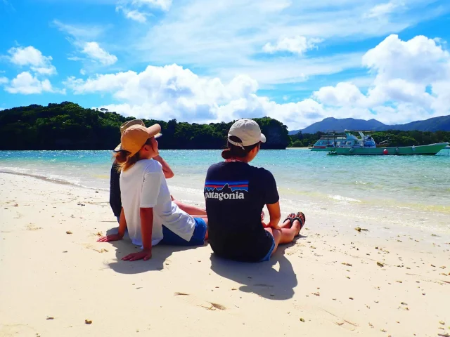 レンタカー、川平湾